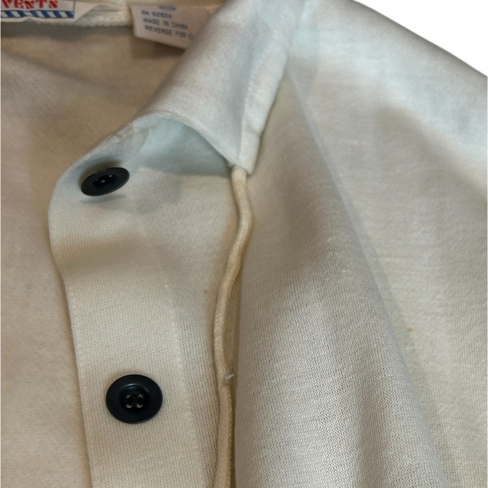 SOLD Special Events Vintage Brand and Style DIY Off White Cardigan Sweater L - Picture 11 of 15